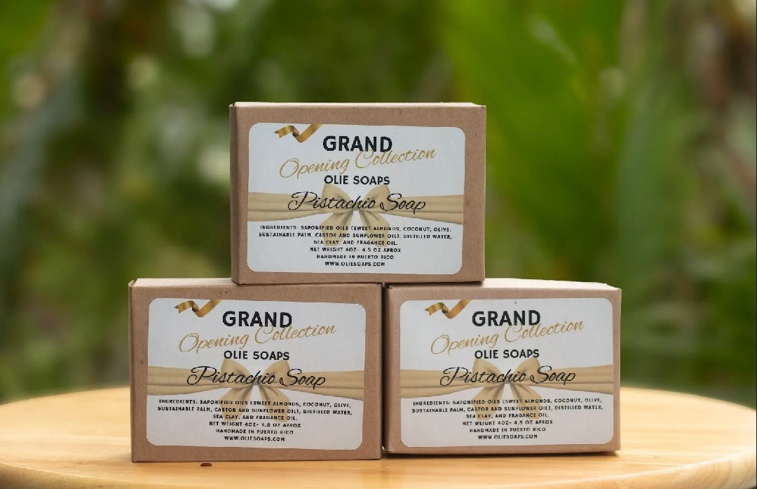 Pistachio soap